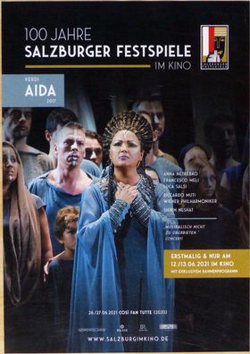 Aida - 100 Jahre Salzburger Festspiele - Original Kino-Plakat A3 - Poster