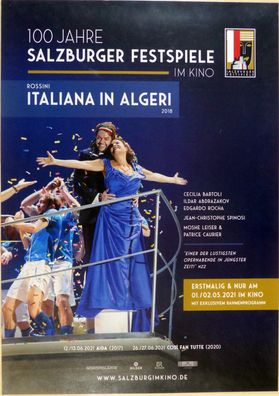 Italiana in Algeri - 100 Jahre Salzburger Festspiele - Orig. Kino-Plakat A1 - Poster