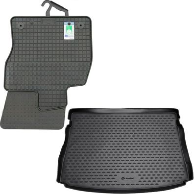 PETEX Gummimatten + Kofferraum-Schalenmatte für Skoda Octavia IV Kombi ab 04/2020