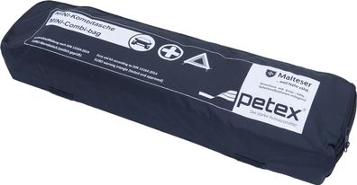 PETEX Kombitasche EURO-Warndreieck und Verbandstofffüllung 440x75x90mm schwarz