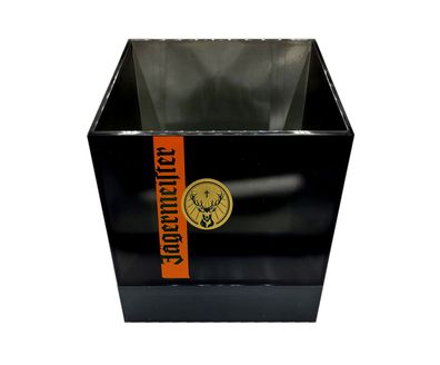 Jägermeister LED Kühler Flaschenkühler Eiskühler Getränkekühler in schwarz mit