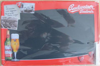 Budweiser Brauerei - Blechschild zum Beschriften 23 x 35 cm