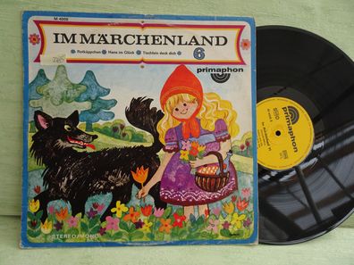 LP primaphon M4008 Im Märchenland 6 Rotkäppchen Hans im Glück... Brüder Grimm