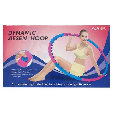 Dynamic Jiesen Hula Hoop Fitness Reifen 48 Massagekugeln mit eingearbeiteten Magne...