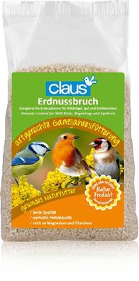 Claus Vogelfutter Garten Winter Erdnuss Bruch Erdnüsse Meise Wildvögel Nüsse