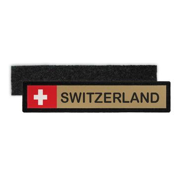 Switzerland Namenspatch Schweiz Land Flagge Militär Soldaten Aufnäher#37217