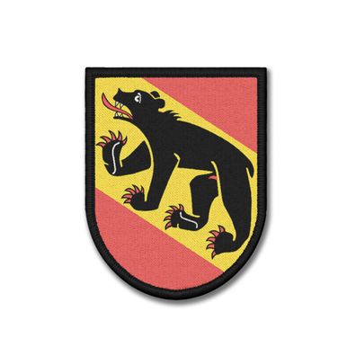 Patch Bern Schweiz Schweizer Kanton Fahne Wappen Amtsbezirk Bär 9x7cm#37278