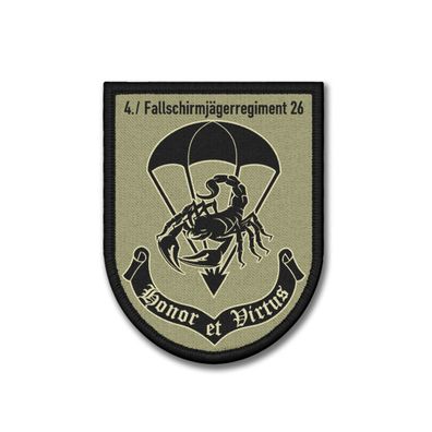 Patch 4. FschJgRgt 26 Kompanie Fallschirmjäger Regiment Bundeswehr #37392