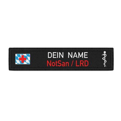Namensschild Dein Name NotSan LRD Bavaria Feuerwehr Rettungsdienst #37382