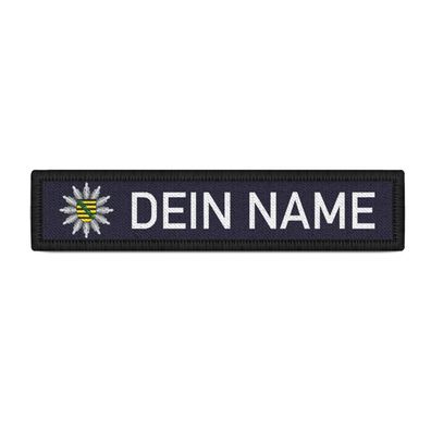 Namens-Patch Polizei Sachsen Namen Uniform Bundespolizei Beamter Abzeichen#37336