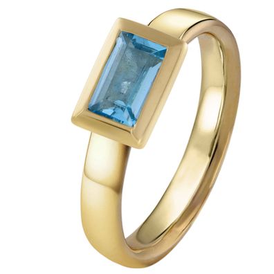 Acalee Schmuck Topas Ring Gold 333 / 8K Topas Swiss Blau 90-1018-02