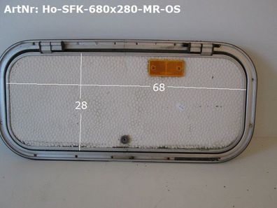 Hobby Staufachklappe ohne Schlüssel und mit Rahmen ca 68 x 28 gebr. (zB 680)