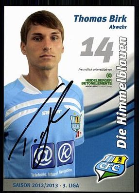 Thomas Birk Chemnitzer FC 2012-13 Original Signiert + A 87731