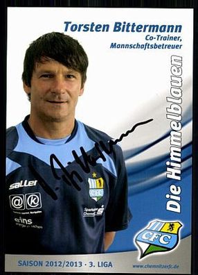 Torsten Bittermann Chemnitzer FC 2012-13 Original Signiert + A 87730