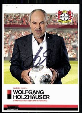 Wolfgang Holzhäuser Bayer Leverkusen 2013-14 Original Signiert + A 87796