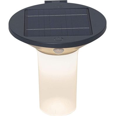LED Solar Wandleuchte "Valta" 400 lm Kunststoff warmweiß, Bewegungssensor 481-16