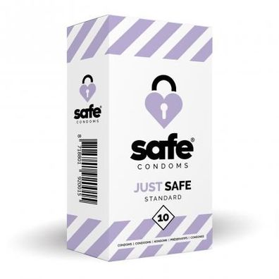 SAFE - Kondome mit silikonbasiertem Gleitmittel - Standard - 10 Stück