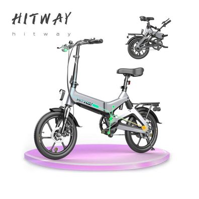 Elektrofahrrad,16 Zoll Klapprad Elektrofahrräder, mit LED-Vorderlicht E-Bike, 250W
