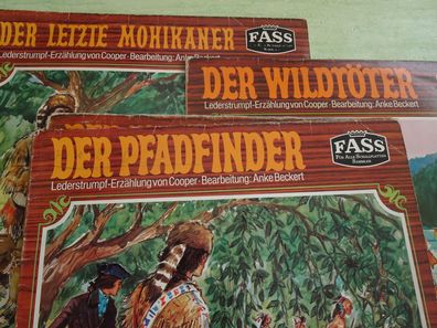LP Fass Lederstrumpf Der Pfadfinder Wildtöter letzte Mohikaner Prärie Anke Beckert