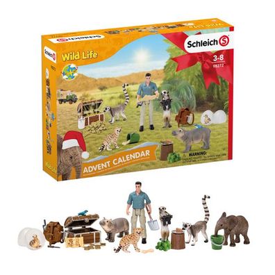 Schleich 98272 Adventskalender Wild Life Weihnachten Safari Kalender