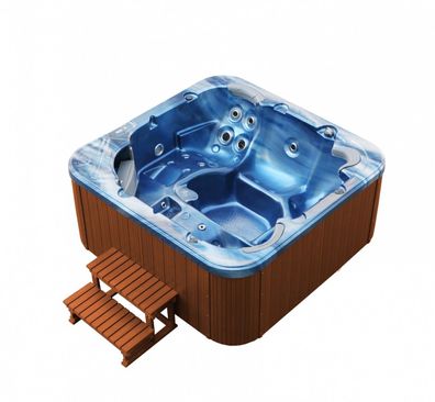Luxus Whirlpool Spa Outdoor Indoor Pool Außenwhirlpool XXL Vollausstattung LED