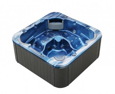 Luxus Whirlpool Spa Outdoor Pool Außenwhirlpool XXL Vollausstattung Ocean Blue Grey