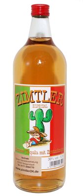 Zimtler - Kultschnaps - Brauner Tequila mit Zimtlikör - Zimt Tequila 30%vol. 1,0l