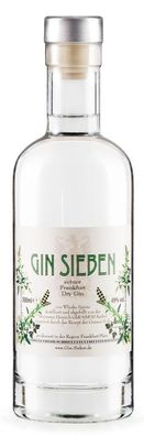 Gin Sieben - Gin der Sieben Kräuter - Grüne Soße Gin 0,5l 49%vol.