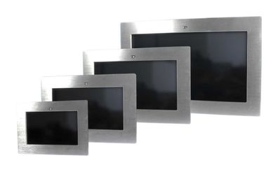 Allnet Touch Display Tablet 21 Zoll Zbh. Einbauset Einbaurahmen + Blende Silber