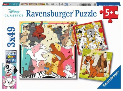 Ravensburger 05155 Tierisch gut drauf Puzzle 3x49 Teile Tiere