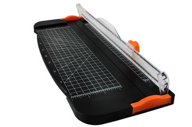 Papier Schneidemaschine 12 Blatt bis A4 Foto Grußkarte Fingerschutz Gleitlinieal 6074