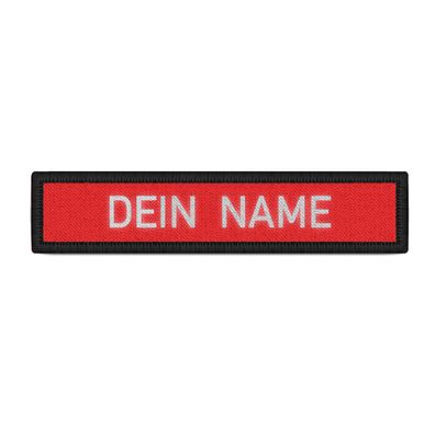 Namenspatch Dein Name Reflektierend rot Security Namen Uniform individuell#38156