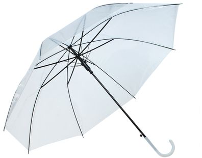Regenschirm Transparent Leicht 220g Auto-Entfalten 8 Streben Modern 6600