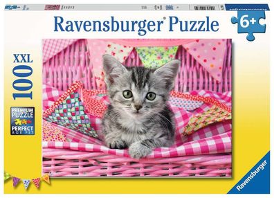 Ravensburger 12985 Niedliches Kätzchen Puzzle 100 XXL Teile