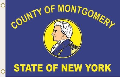 Fahne Flagge Montgomery County (New York) Hissflagge 90 x 150 cm