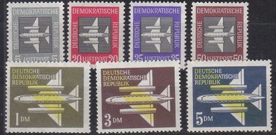 Germany DDR [1957] MiNr 0609-15 ( * */ mnh ) Flugzeuge