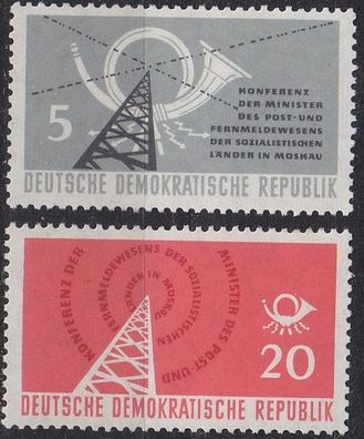 Germany DDR [1958] MiNr 0620-21 ( * */ mnh ) Post