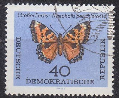 Germany DDR [1964] MiNr 1008 ( O/ used ) Schmetterlinge