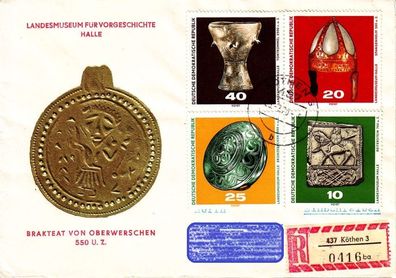 Germany DDR [1970] MiNr 1353-56 ( Brief ) Kultur