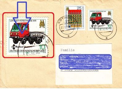 Germany DDR [1978] MiNr 2353 F 10 ( Brief ) Plattenfehler