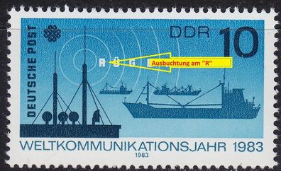 Germany DDR [1983] MiNr 2771 F6 ( * * / mnh ) Plattenfehler