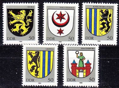 Germany DDR [1984] MiNr 2857-61 ( * */ mnh ) Wappen