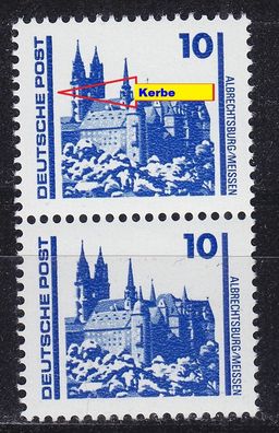 Germany DDR [1990] MiNr 3344 F24, I 2er ( * */ mnh ) Plattenfehler