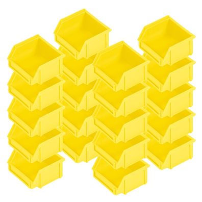 20x Sichtbox "CLASSIC“ FB 6, LxBxH 95/65x100x50 mm, Inhalt 0,3 Liter, gelb