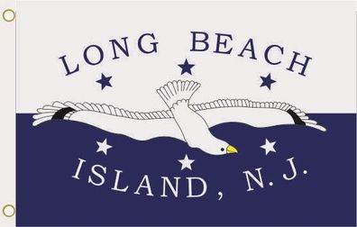 Fahne Flagge Long Beach Island (New Jersey) Hissflagge 90 x 150 cm