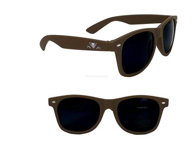 Patron Sonnenbrille - Nerd Brille / 6 x Partybrille mit UV SCHUTZ in Braun