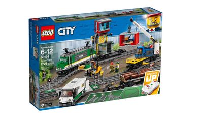 LEGO City - Güterzug (60198) Motorisierte Lokomotive mit Bluetooth-Fernsteuerung
