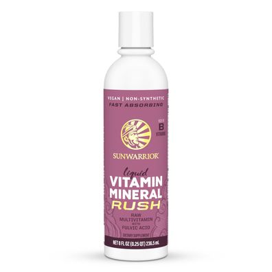 Sunwarrior Vitamin Mineral Rush aus unverarbeiteten pflanzlichen Rohstoffen