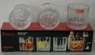 Spiegelau Whiskygläser Negroni 4-teilig Kristallglas Geschenkidee Geschenk