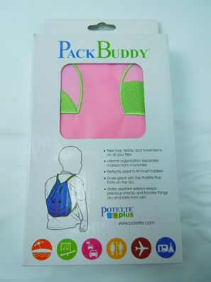 Pack Buddy einfacher Rucksack rosa Kinder Baby Sport Kindergarten Reisen Unterw.